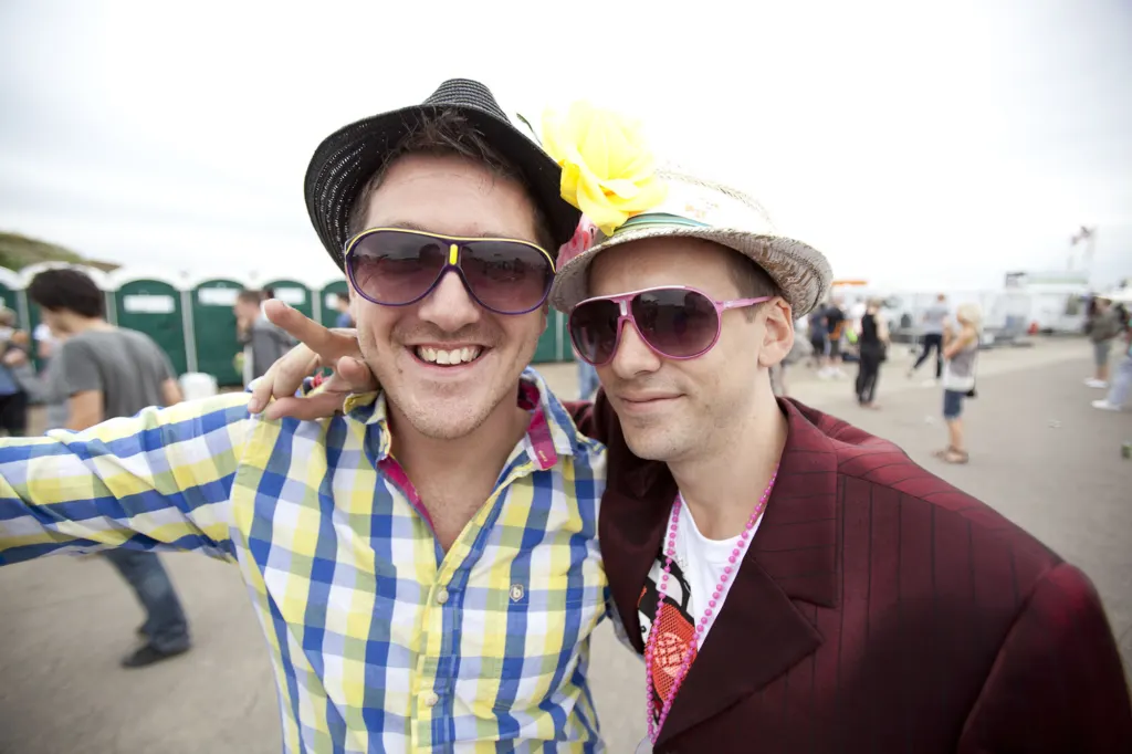 Festivalgoers and atmosphere at Global Gathering 2010